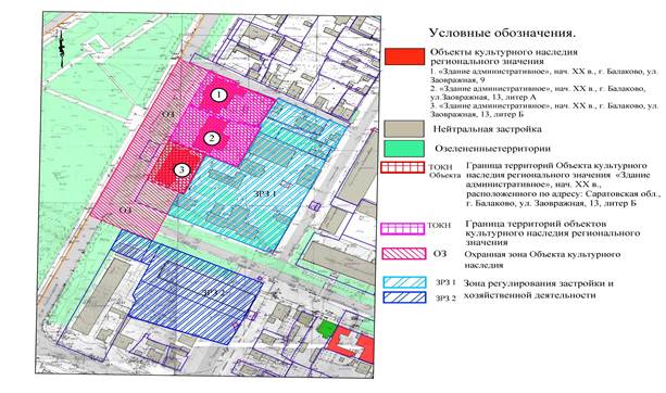Постановление Правительства Саратовской области от 11.04.2022 N 266-П "Об утверждении зон охраны объекта культурного наследия регионального значения "Здание административное", нач. XX в., расположенного по адресу: Саратовская область, г. Балаково, ул. Заовражная, 13"
