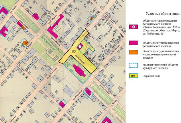 Постановление Правительства Саратовской области от 07.09.2023 N 817-П "Об утверждении зон охраны объекта культурного наследия регионального значения "Здание больницы", нач. XIX в., расположенного по адресу: Саратовская область, г. Маркс, ул. Либкнехта, 65"