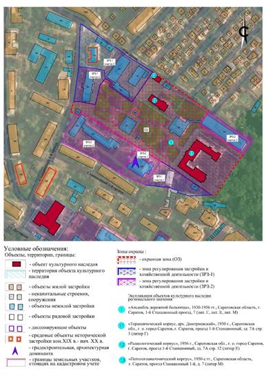 Постановление Правительства Саратовской области от 28.02.2025 N 168-П "Об утверждении зон охраны объекта культурного наследия регионального значения "Ансамбль дорожной больницы", 1930-1956 гг., расположенного по адресу: Саратовская область, г. Саратов, 1-й Станционный проезд, 7 (лит. Г, лит. Е, лит. М)"