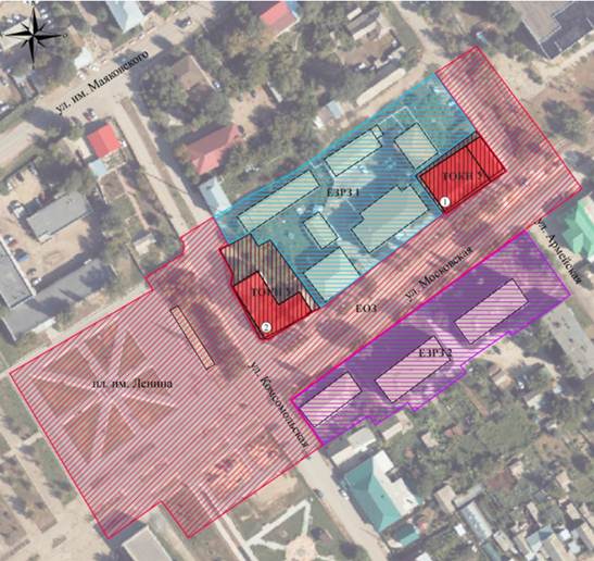 Постановление Правительства Саратовской области от 19.01.2026 N 16-П "Об утверждении объединенной зоны охраны объектов культурного наследия регионального значения: "Здание магазина Думлера", нач. XX в., расположенного по адресу: Саратовская область, г. Красный Кут, ул. Московская, 58; "Здание, в котором в 1918 году размещался волостной совет рабочих, крестьянских и солдатских депутатов", 1918 г., расположенного по адресу: Саратовская область, Краснокутский район, г. Красный Кут, ул. Комсомольская, 32". Рис. 3