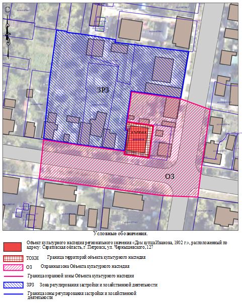 Постановление Правительства Саратовской области от 03.08.2026 N 566-П "Об утверждении зон охраны объекта культурного наследия регионального значения "Дом купца Иванова", 1902 г., расположенного по адресу: Саратовская область, г. Петровск, ул. Чернышевского, 127". Рис. 1