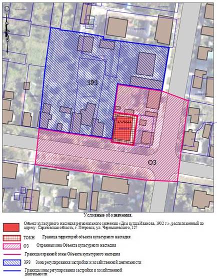 Постановление Правительства Саратовской области от 03.08.2026 N 566-П "Об утверждении зон охраны объекта культурного наследия регионального значения "Дом купца Иванова", 1902 г., расположенного по адресу: Саратовская область, г. Петровск, ул. Чернышевского, 127". Рис. 2